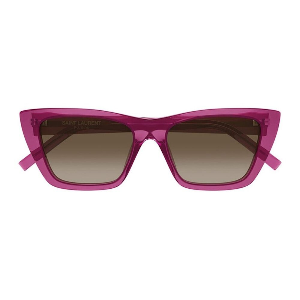 NEW SL276 MICA 061 SAINT LAURENT SUNGLASSES WOMEN PINK CAT EYE EYEWEAR - Picture 3 of 4